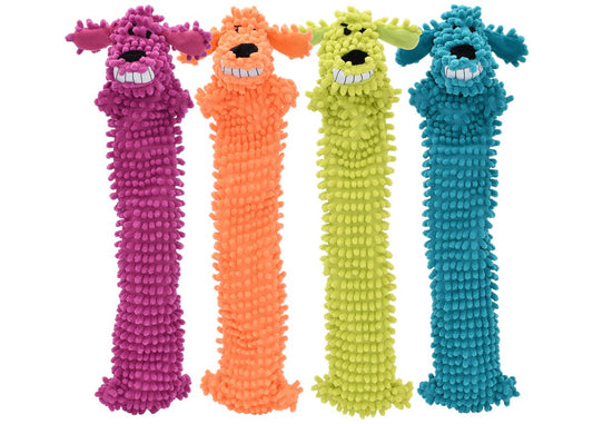 Dog Plush Toy Multipet Floppy Loofa Squeaky Soft Body 12-Inch - Detail Angle 2 | Majestic Pet Kingdom