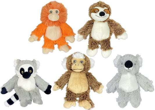 Dog Plush Toy Multipet Mini Bark Buddies Soft Squeaker 6-Inch - Main Feature View | Majestic Pet Kingdom