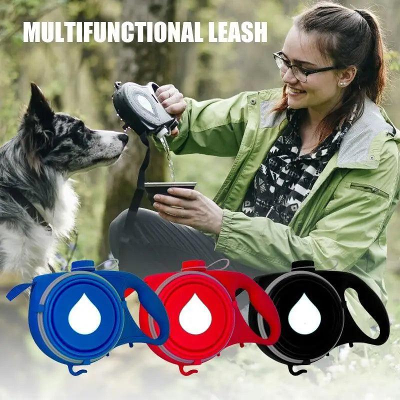 Dog Leash 3-in-1 Walking Lead with Water Bottle Dispenser - Detail Angle 6 | Majestic Pet Kingdom