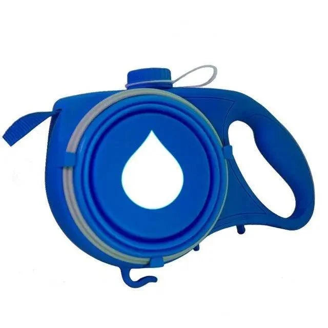 3-in-1 Dog Walking Leash with Water Bottle & Bag Dispenser