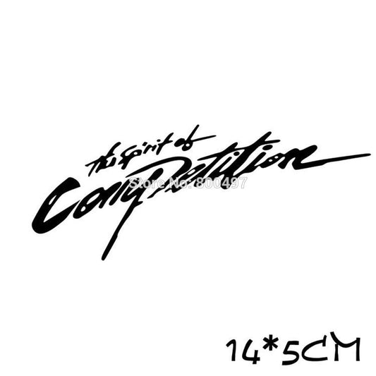 New Style Car Styling Creative The Spirit of Competition Sport Style Car Body Car Front Cover Sticker Decal Reflective Sticker Auto Light Eyebrow Reflective Decals Car Bumper Stickers Decorative Rear Mirror Vinyl Decal - Detail Angle 2 | Majestic Pet Kingdom