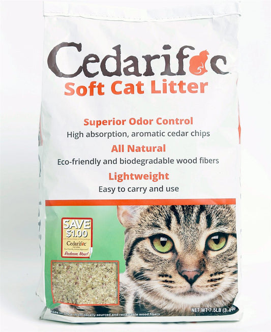 Cat Litter Northeastern Cedarific Natural Cedar Soft Blend 7.5