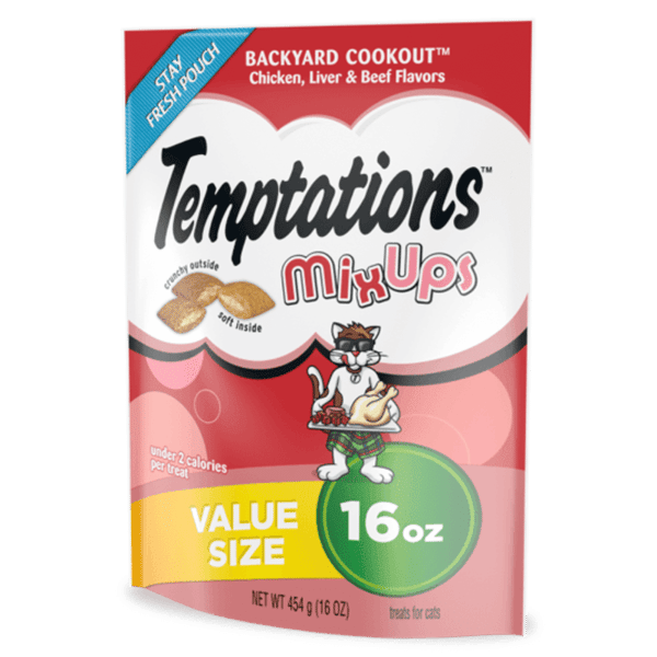 Cat Treats Temptations MixUps Backyard Cookout Crunchy 16oz