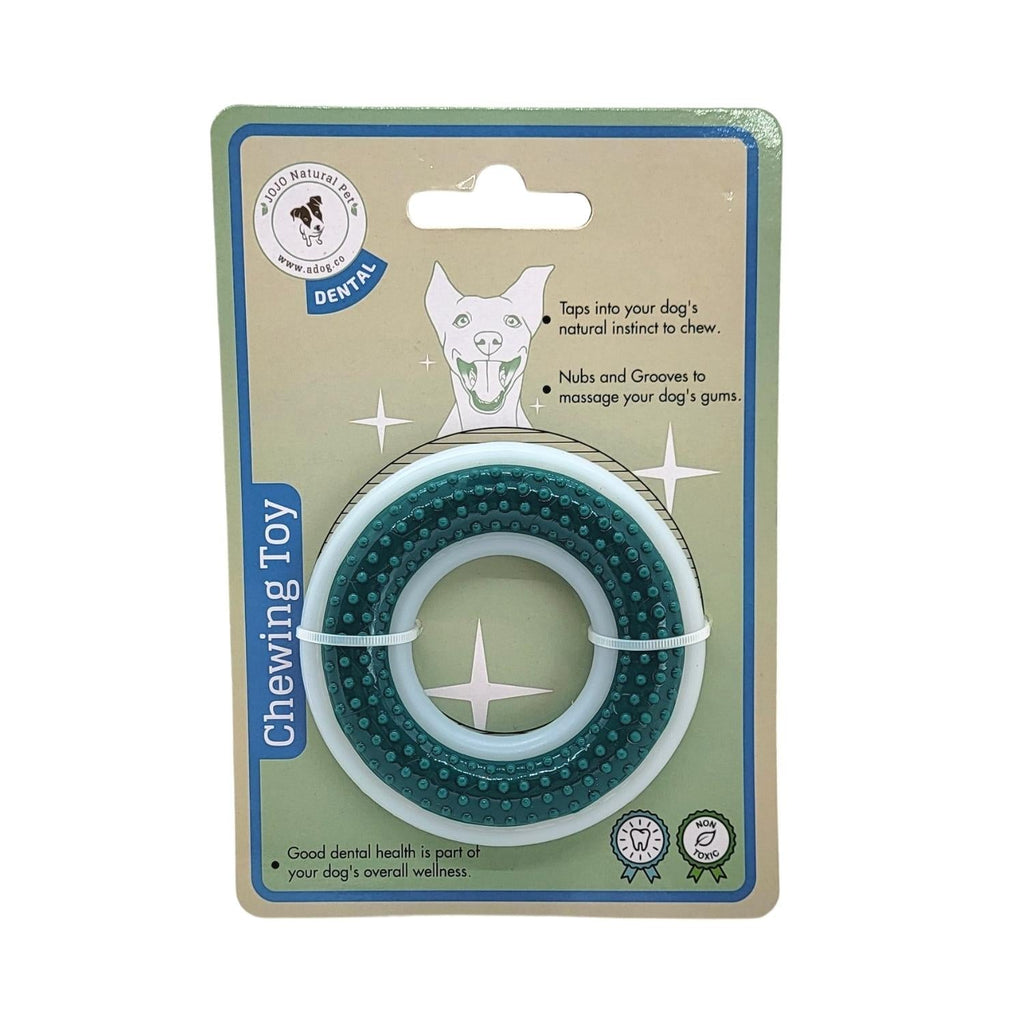 TPR & Nylon Dental Chew Ring Toy for Small & Medium Dogs