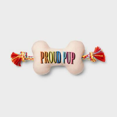 Pride 15" Bone Dog Rope Plush Toy - Main Feature View | Majestic Pet Kingdom