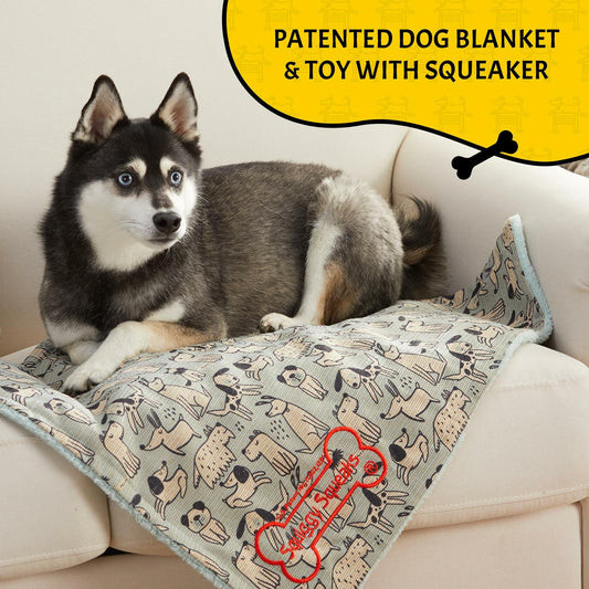 squiggy-squeaks-dog-cat-sleep-play-blanket-squeaky-toy-22x27-luxury-view-2 | Majestic Pet Kingdom