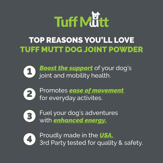 Dog Joint Support Powder – Beef Flavor Hip & Joint Supplement with Glucosamine - Detail Angle 2 | Majestic Pet Kingdom