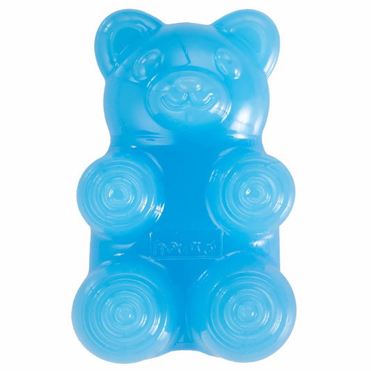 Outward Hound Gummiez Bear Dog Toy & Treat Stuffer 4.7" Blue Raspberry - Main Feature View | Majestic Pet Kingdom