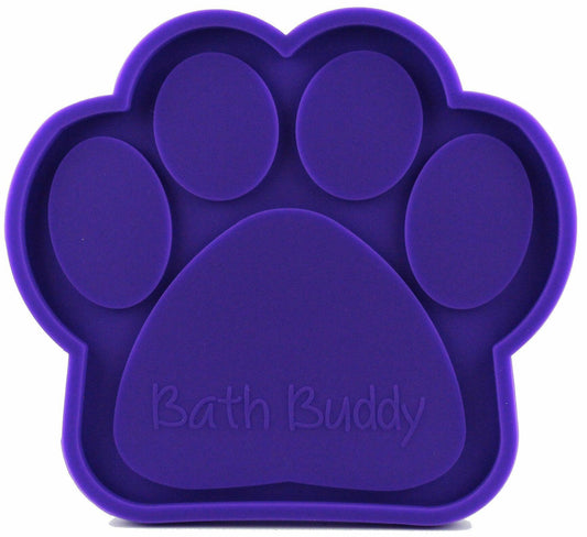 Bath Buddy Dog Bath Toy Peanut Butter Spread Helper Purple - Main Feature View | Majestic Pet Kingdom