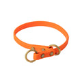 Slip Training Dog Collar - Orange Choke Lead for Dogs