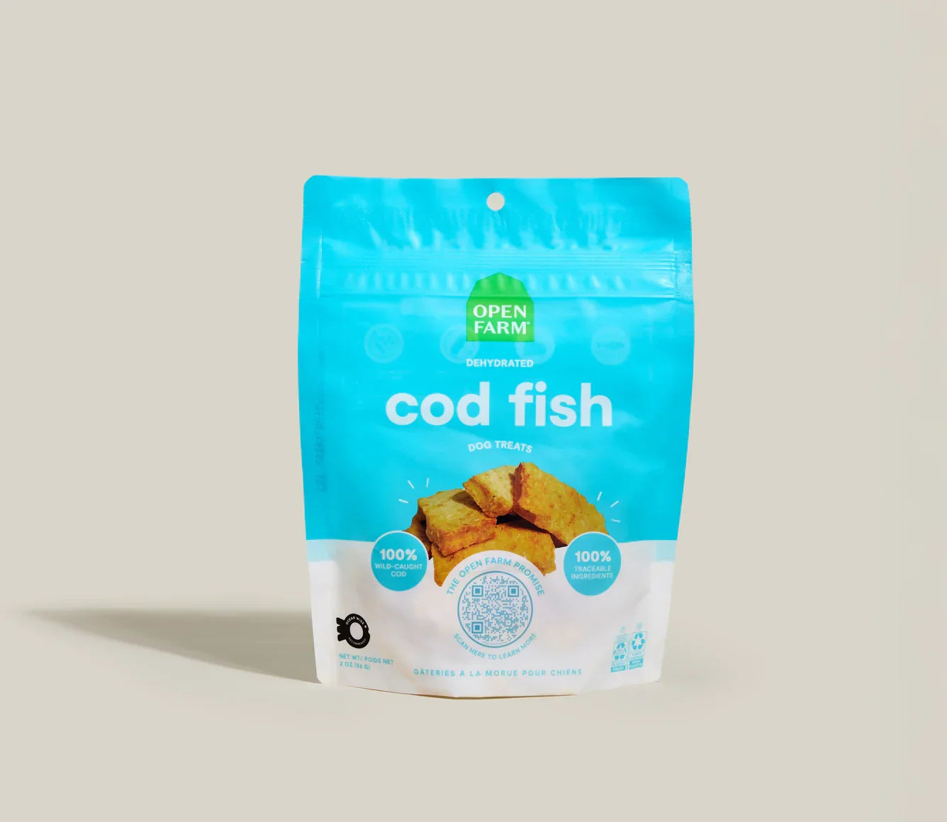 Open Farm Dog Dehydrated Treat Cod (2.25oz)