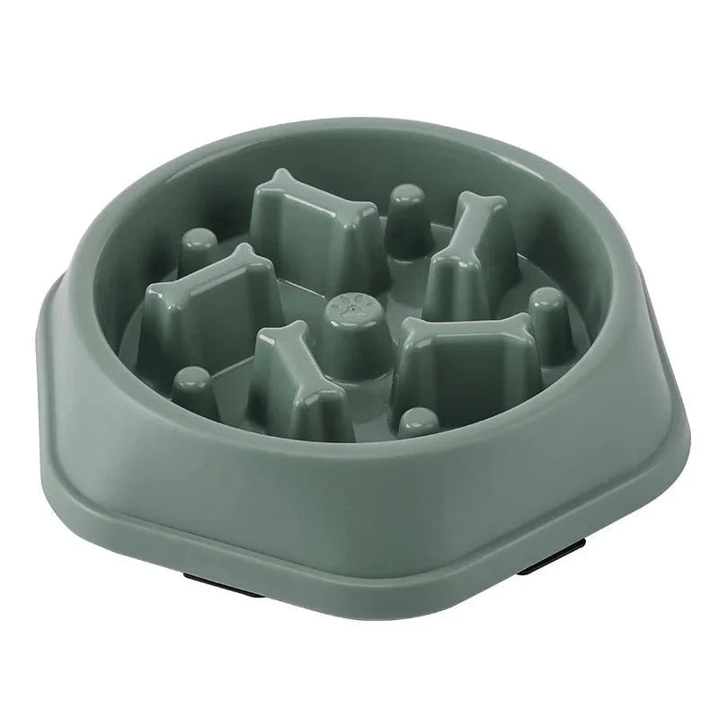 Pet Cat Dog Slow Feeder Bowl | Anti-Choking Non-Slip Maze Feeding Dish