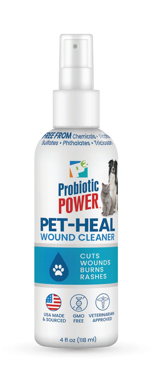 Pet Wound Cleaner Probiotic Natural Antiseptic Wash 4 fl oz