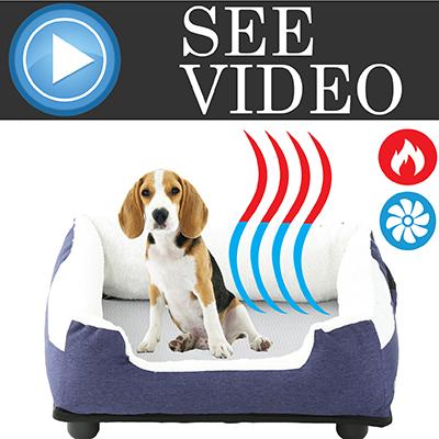 "Dream Smart" Electronic Heating and Cooling Smart Dog Bed