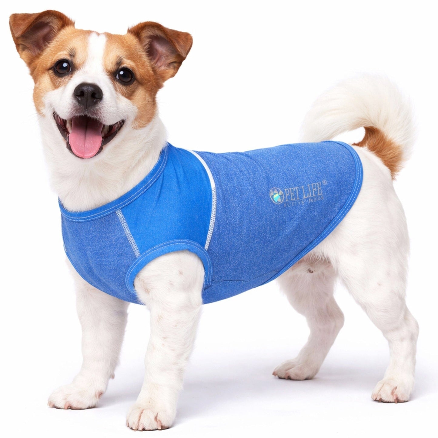 Pet Life ® Active 'Aero-Pawlse' Quick-Dry and 4-Way-Stretch Yoga Fitness Dog T-Shirt Tank Top