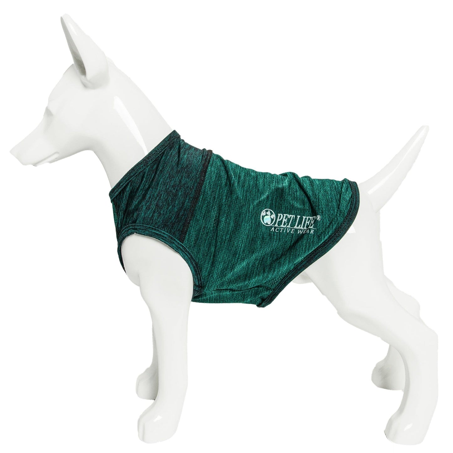 Pet Life ® Active 'Aero-Pawlse' Quick-Dry and 4-Way-Stretch Yoga Fitness Dog T-Shirt Tank Top