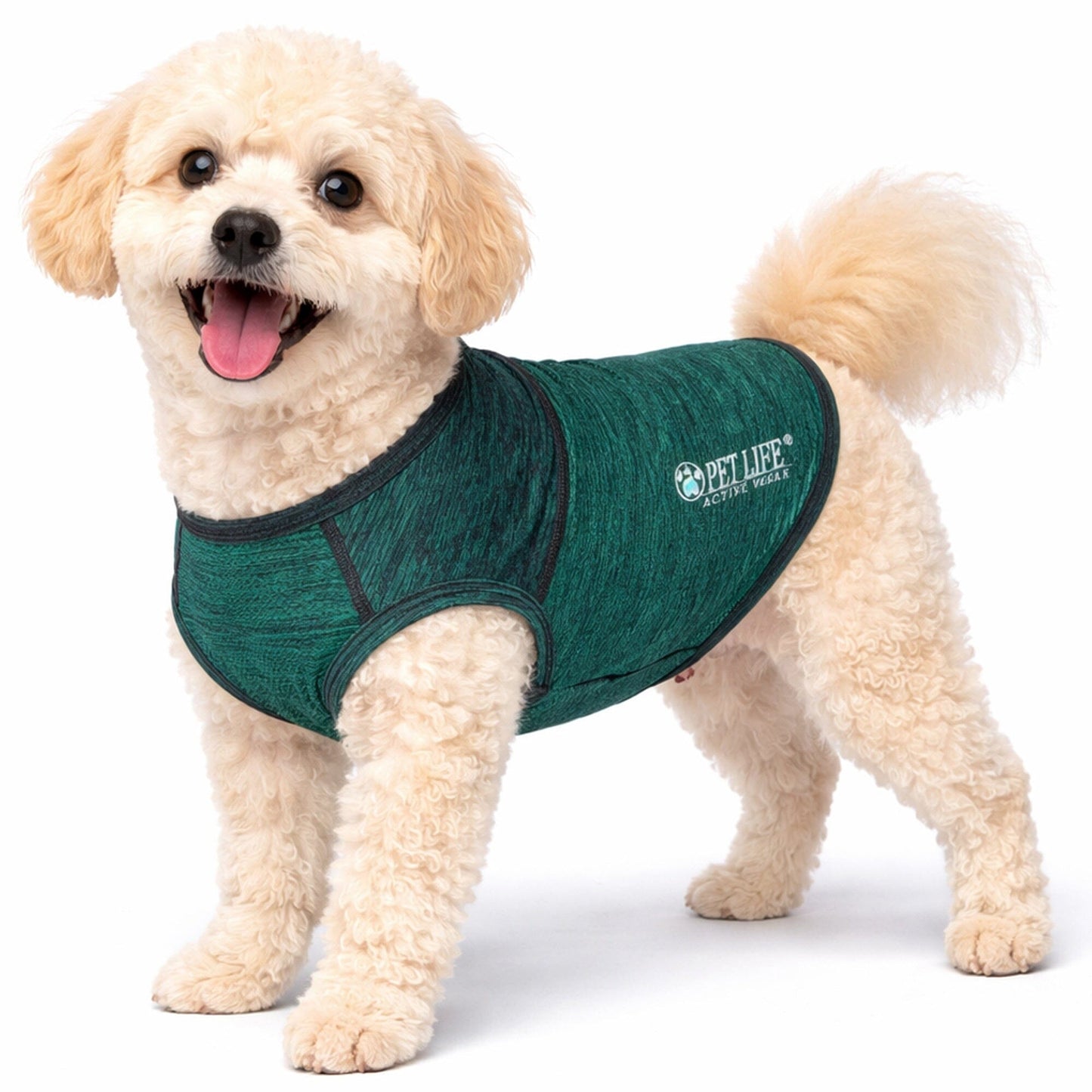 Pet Life ® Active 'Aero-Pawlse' Quick-Dry and 4-Way-Stretch Yoga Fitness Dog T-Shirt Tank Top