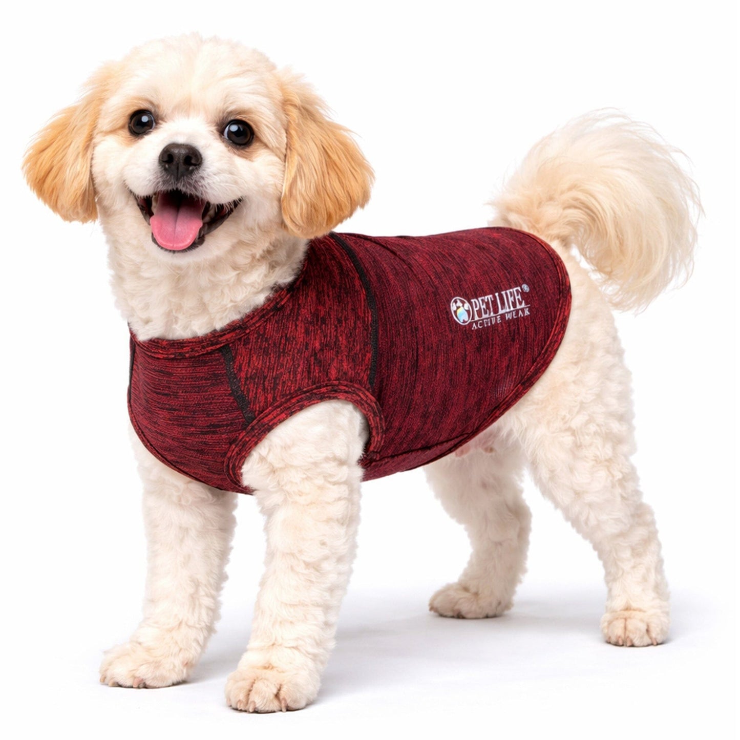 Pet Life ® Active 'Aero-Pawlse' Quick-Dry and 4-Way-Stretch Yoga Fitness Dog T-Shirt Tank Top