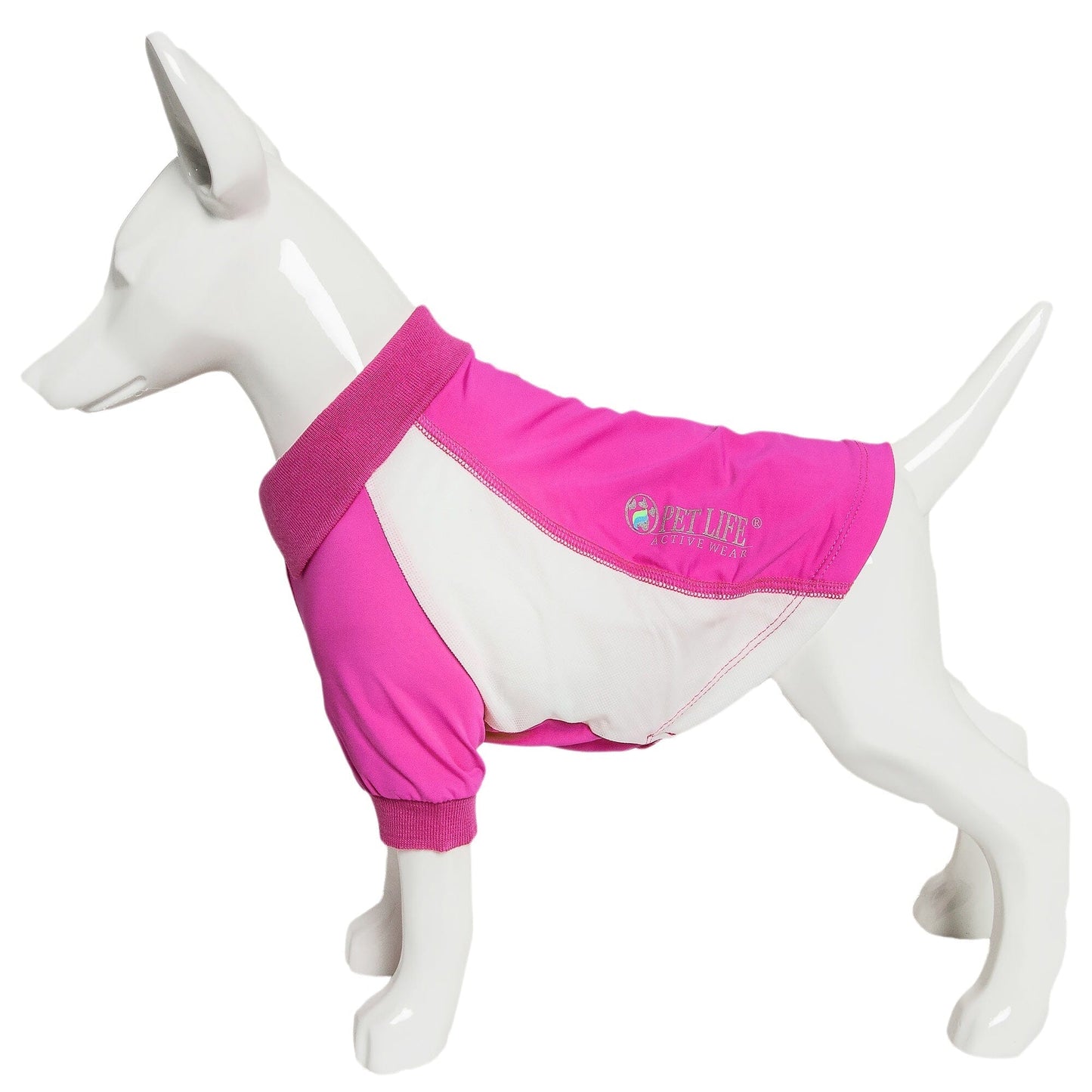 Pet Life ® Active 'Barko Pawlo' Relax-Stretch Quick-Drying Performance Dog Polo T-Shirt