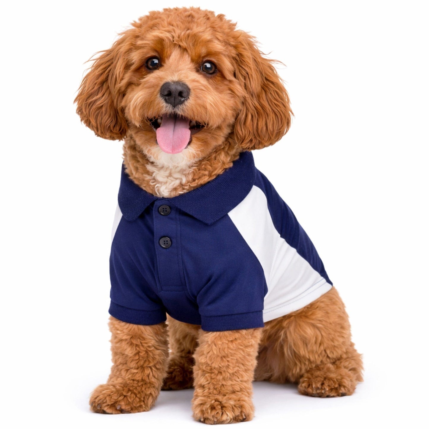 Pet Life ® Active 'Barko Pawlo' Relax-Stretch Quick-Drying Performance Dog Polo T-Shirt