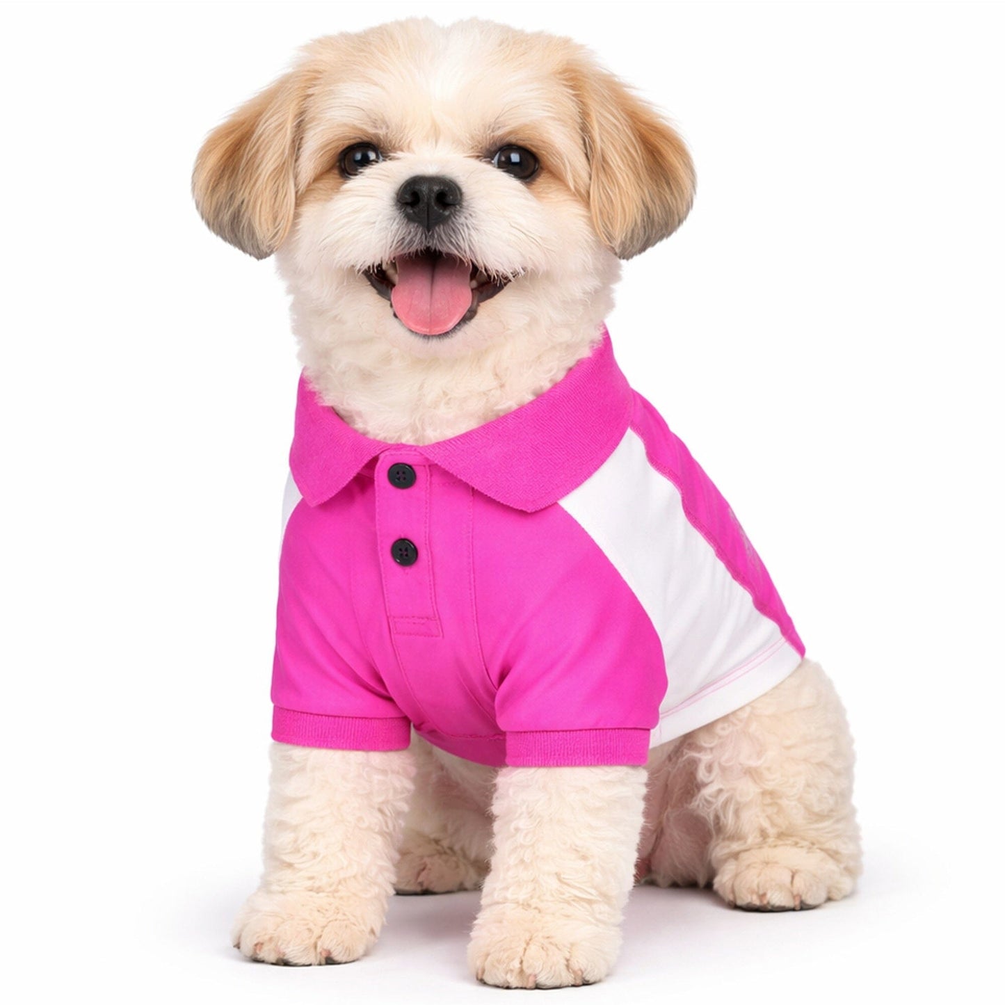 Pet Life ® Active 'Barko Pawlo' Relax-Stretch Quick-Drying Performance Dog Polo T-Shirt