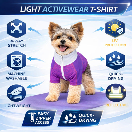 dog-long-sleeve-shirt-4-way-stretch-yoga-fitness-top-luxury-view-2 | Majestic Pet Kingdom