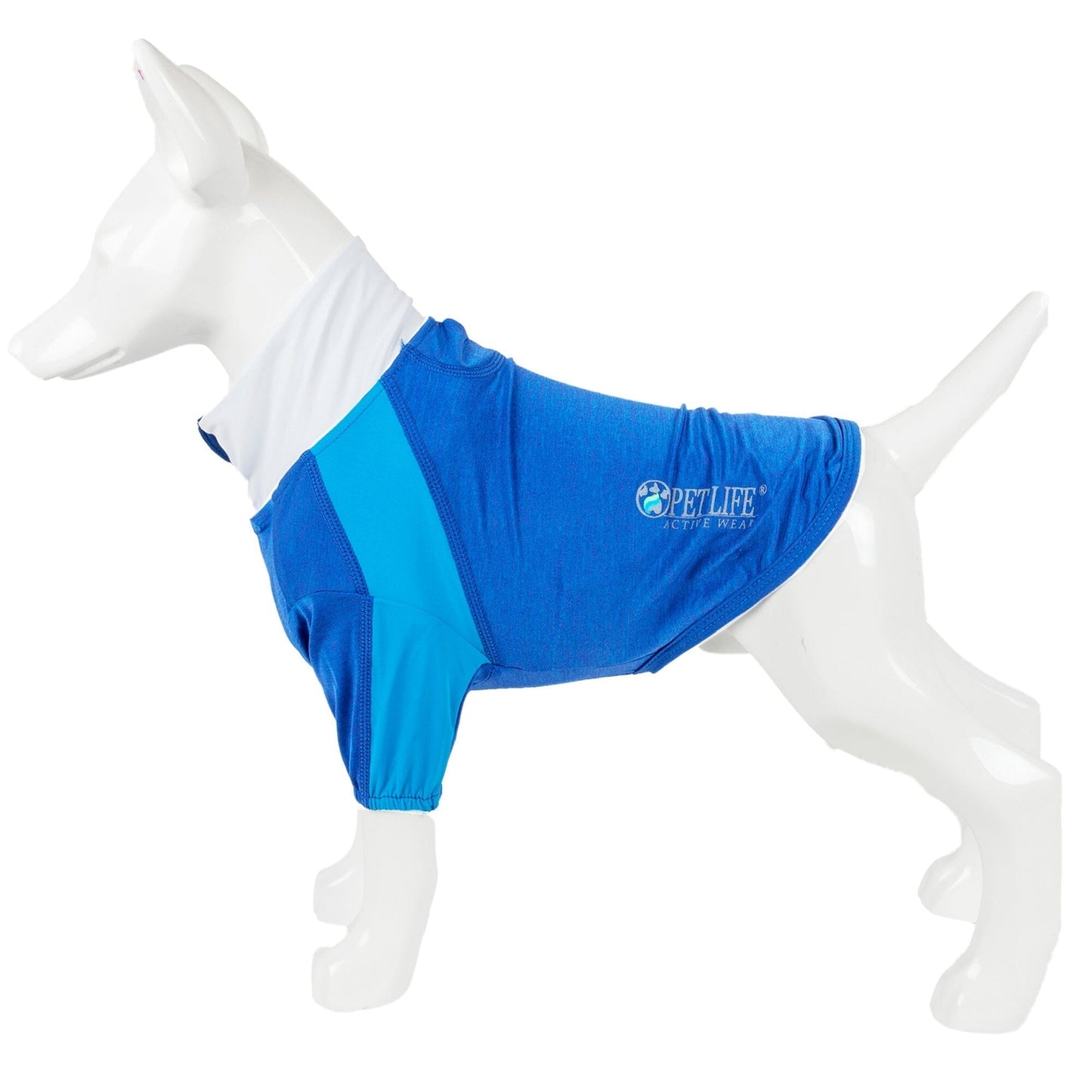 Pet Life ® Active 'Chewitt Wagassy' 4-Way-Stretch Yoga Fitness Long-Sleeve Dog T-Shirt