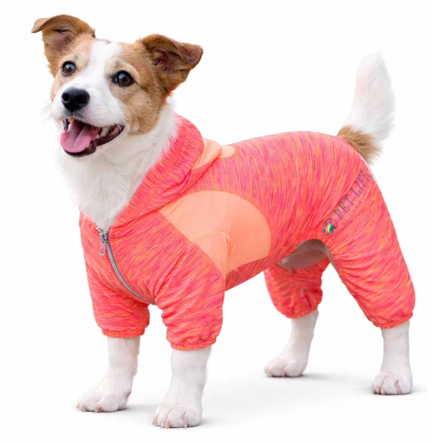 Pet Life ® Active 'Downward Dog' 4-Way-Stretch Fitness Yoga Dog Tracksuit Hoodie