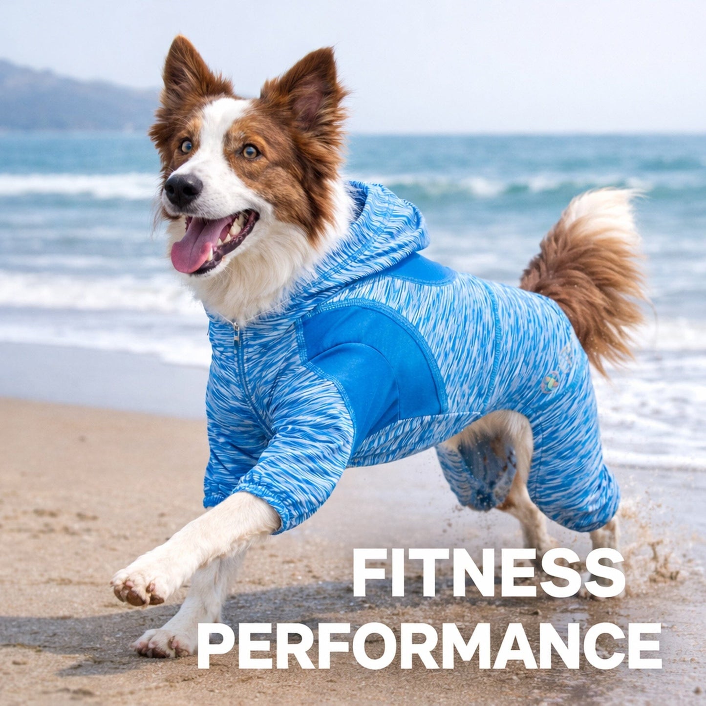 Pet Life ® Active 'Downward Dog' 4-Way-Stretch Fitness Yoga Dog Tracksuit Hoodie