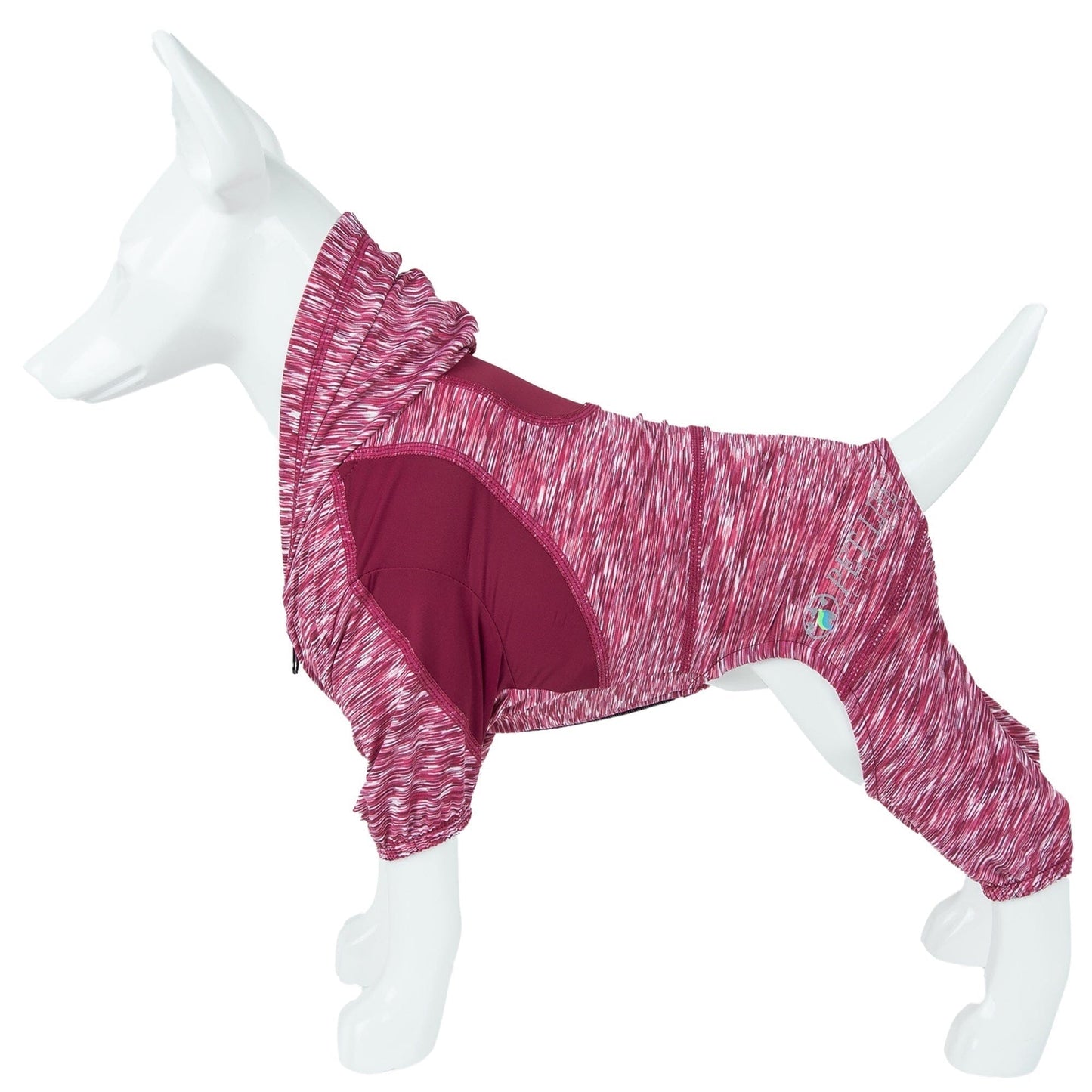 Pet Life ® Active 'Downward Dog' 4-Way-Stretch Fitness Yoga Dog Tracksuit Hoodie