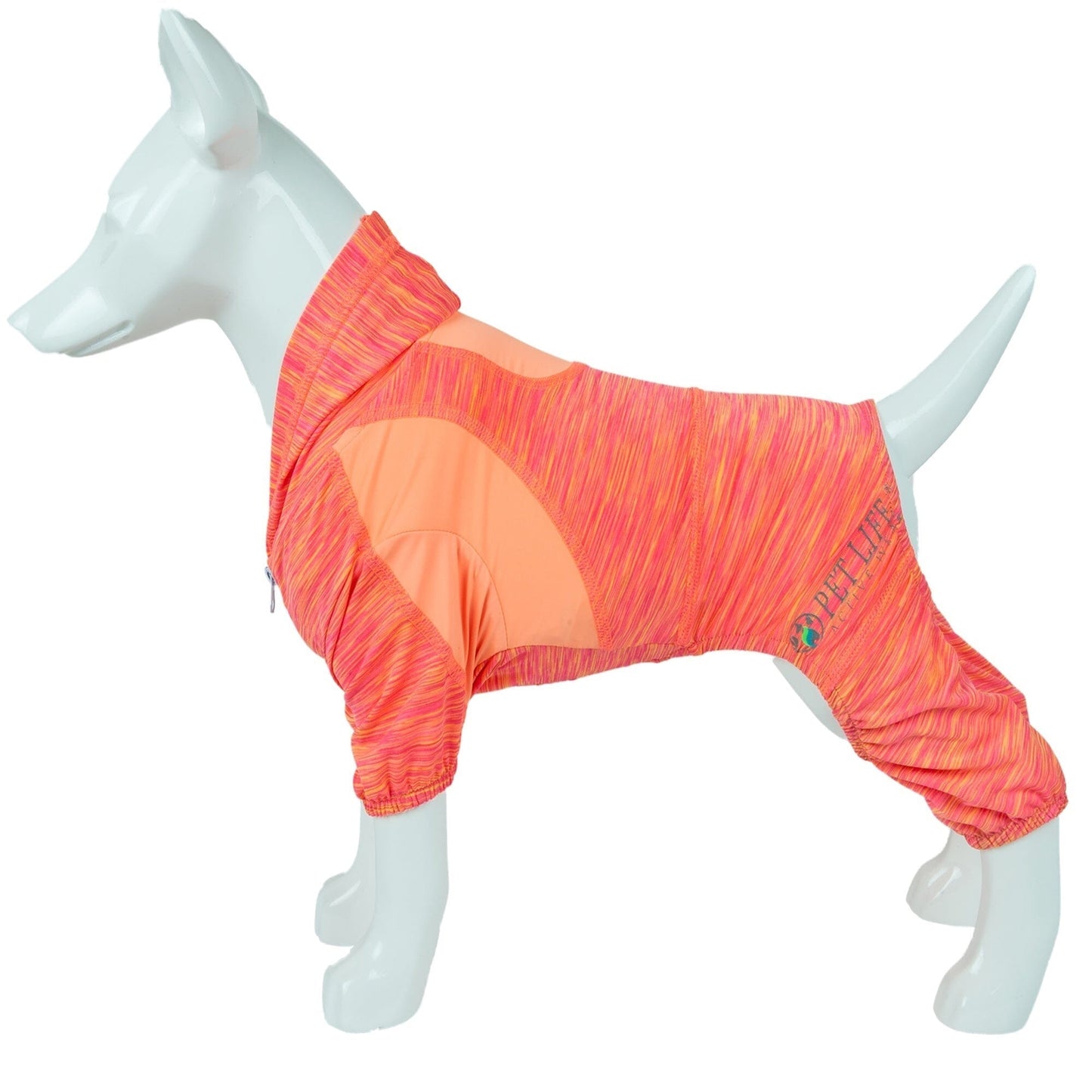 Pet Life ® Active 'Downward Dog' 4-Way-Stretch Fitness Yoga Dog Tracksuit Hoodie