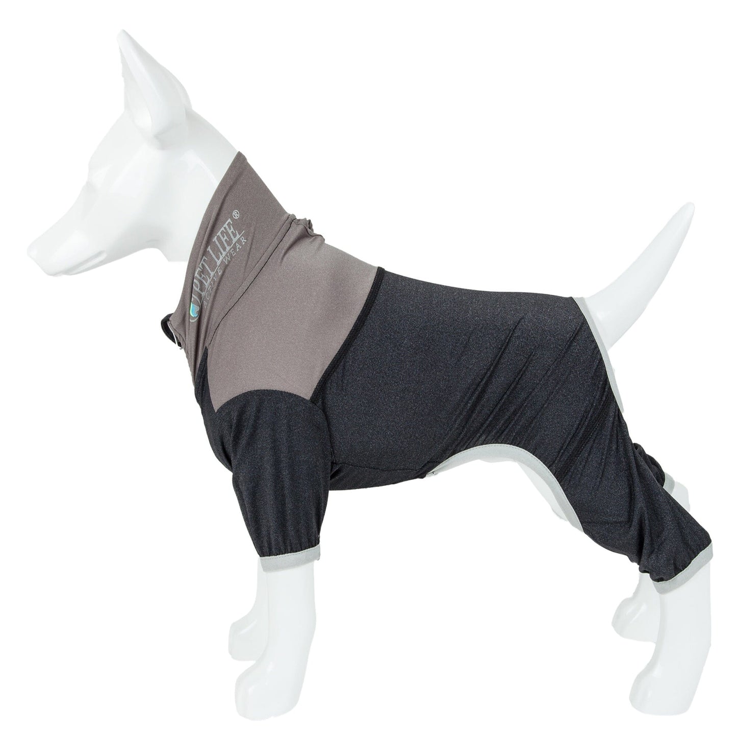 Pet Life ®  Active 'Embarker' 4-Way Stretch Fitness Yoga Full Body Dog Tracksuit