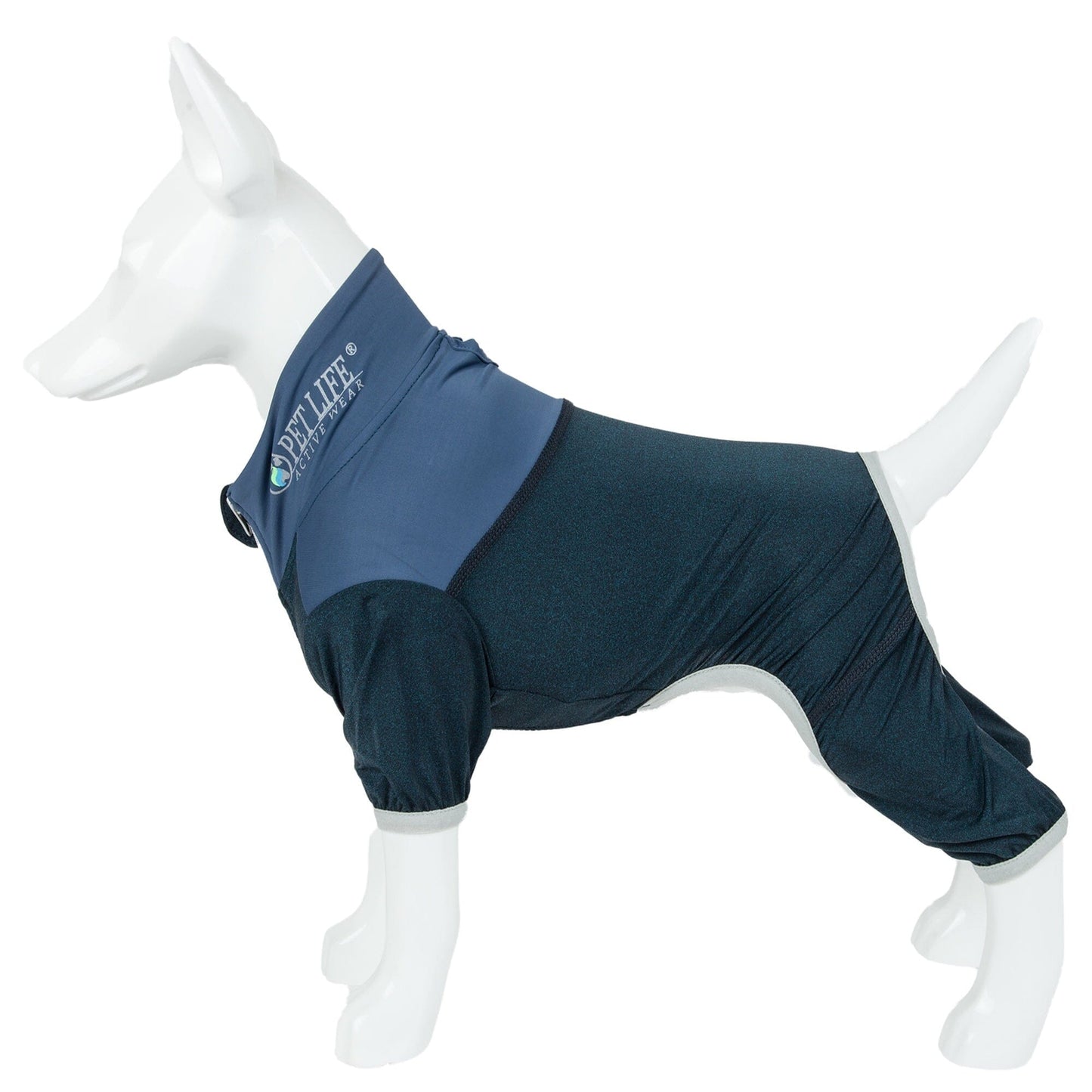 Pet Life ®  Active 'Embarker' 4-Way Stretch Fitness Yoga Full Body Dog Tracksuit