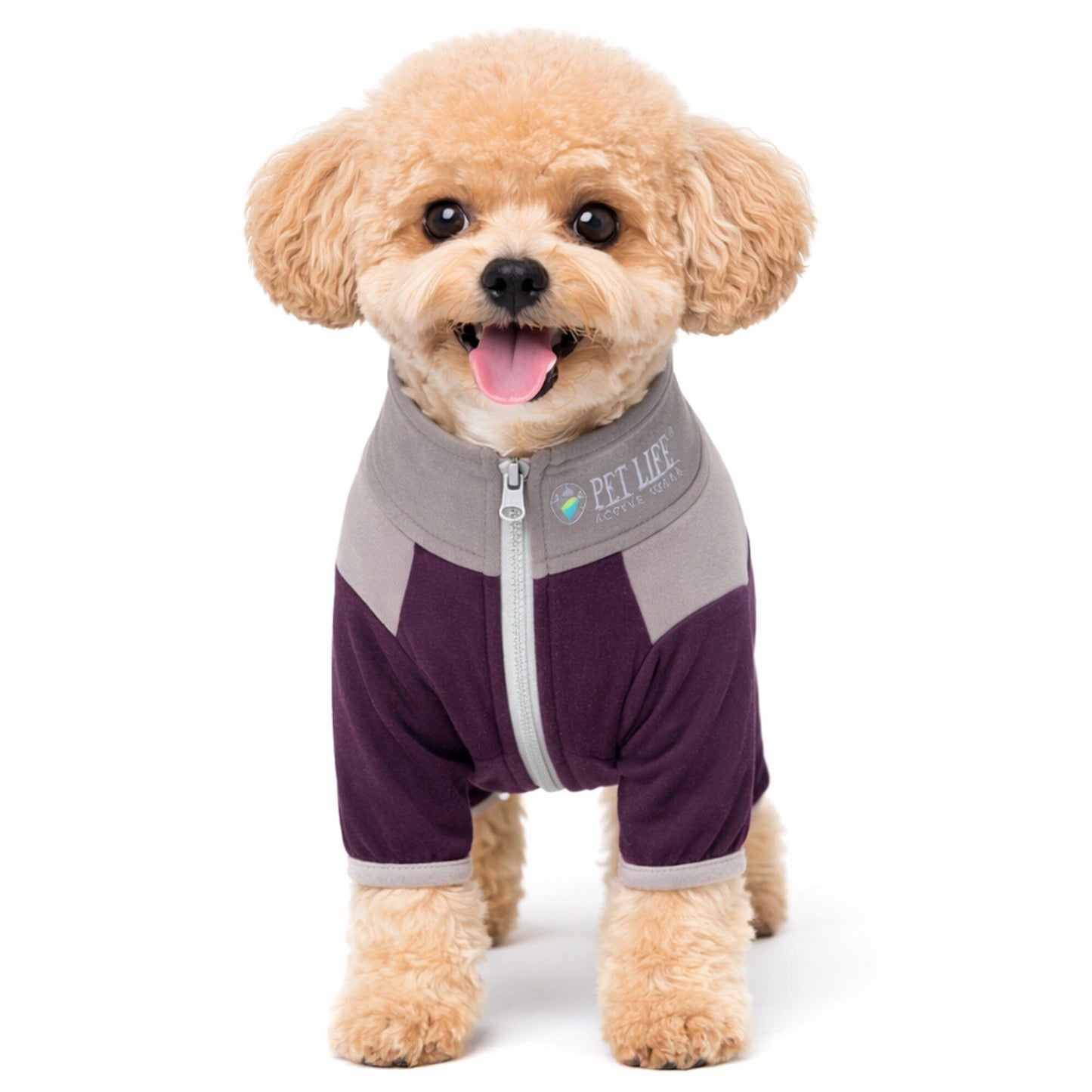 Pet Life ®  Active 'Embarker' 4-Way Stretch Fitness Yoga Full Body Dog Tracksuit