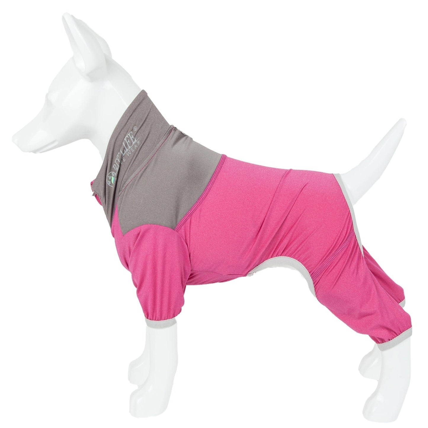 Pet Life ®  Active 'Embarker' 4-Way Stretch Fitness Yoga Full Body Dog Tracksuit