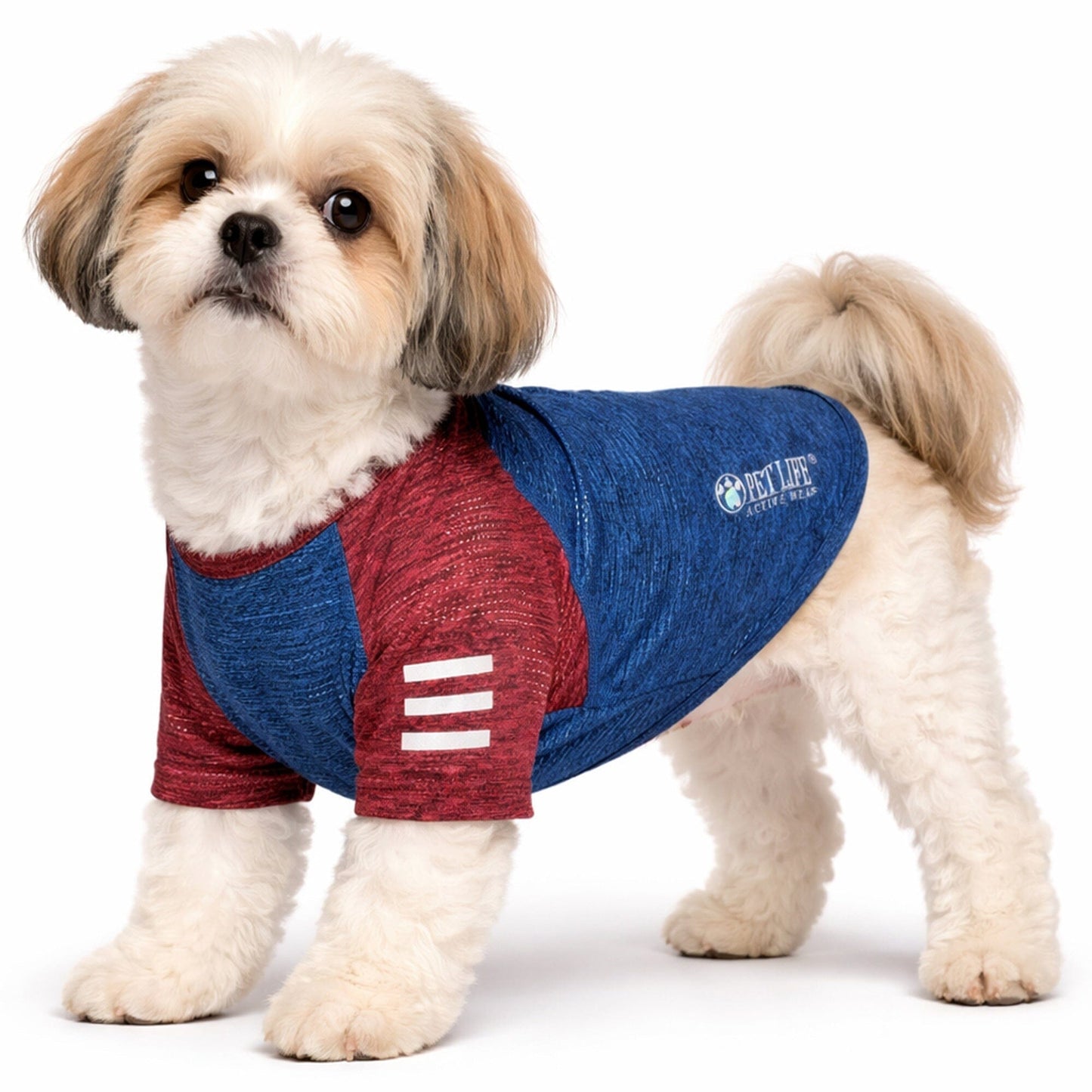 Pet Life ® Active 'Hybreed' 4-Way-Stretch Fitness Performance Dog T-Shirt