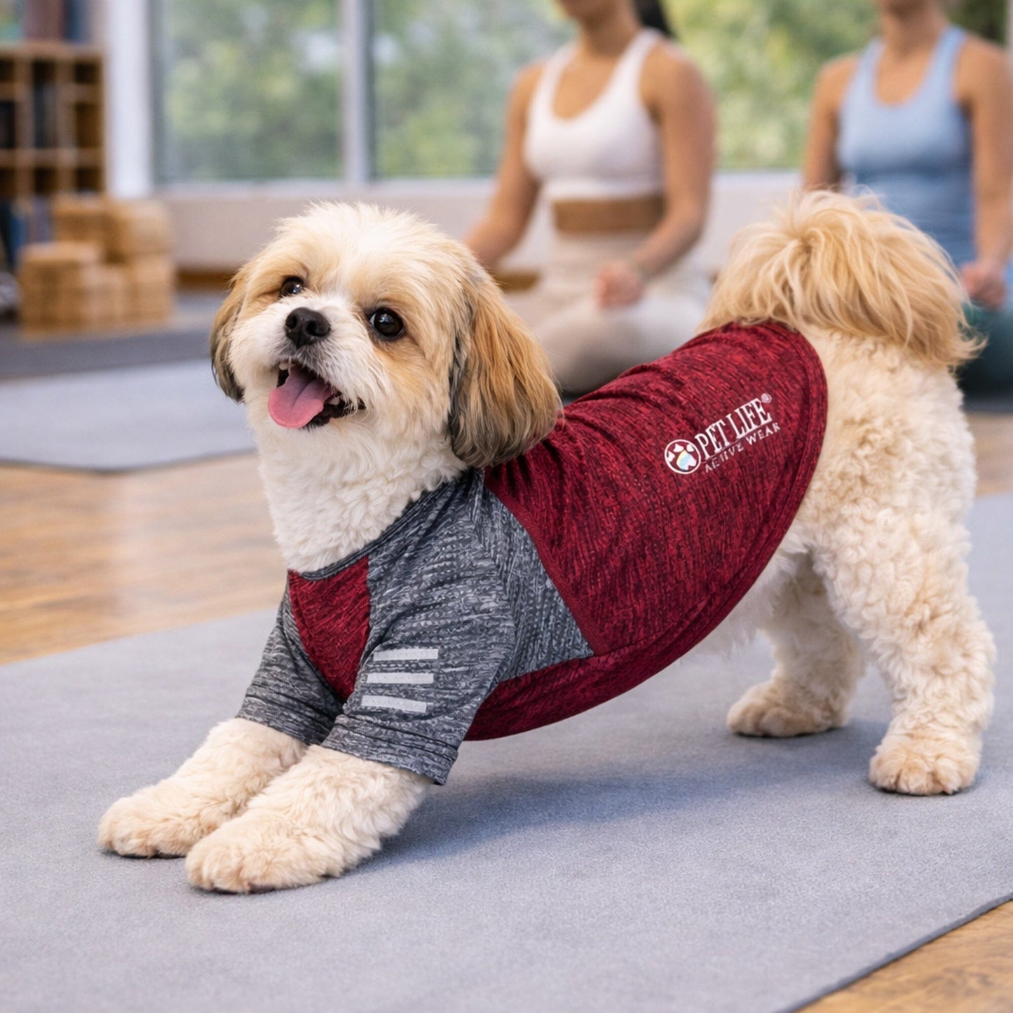 Pet Life ® Active 'Hybreed' 4-Way-Stretch Fitness Performance Dog T-Shirt