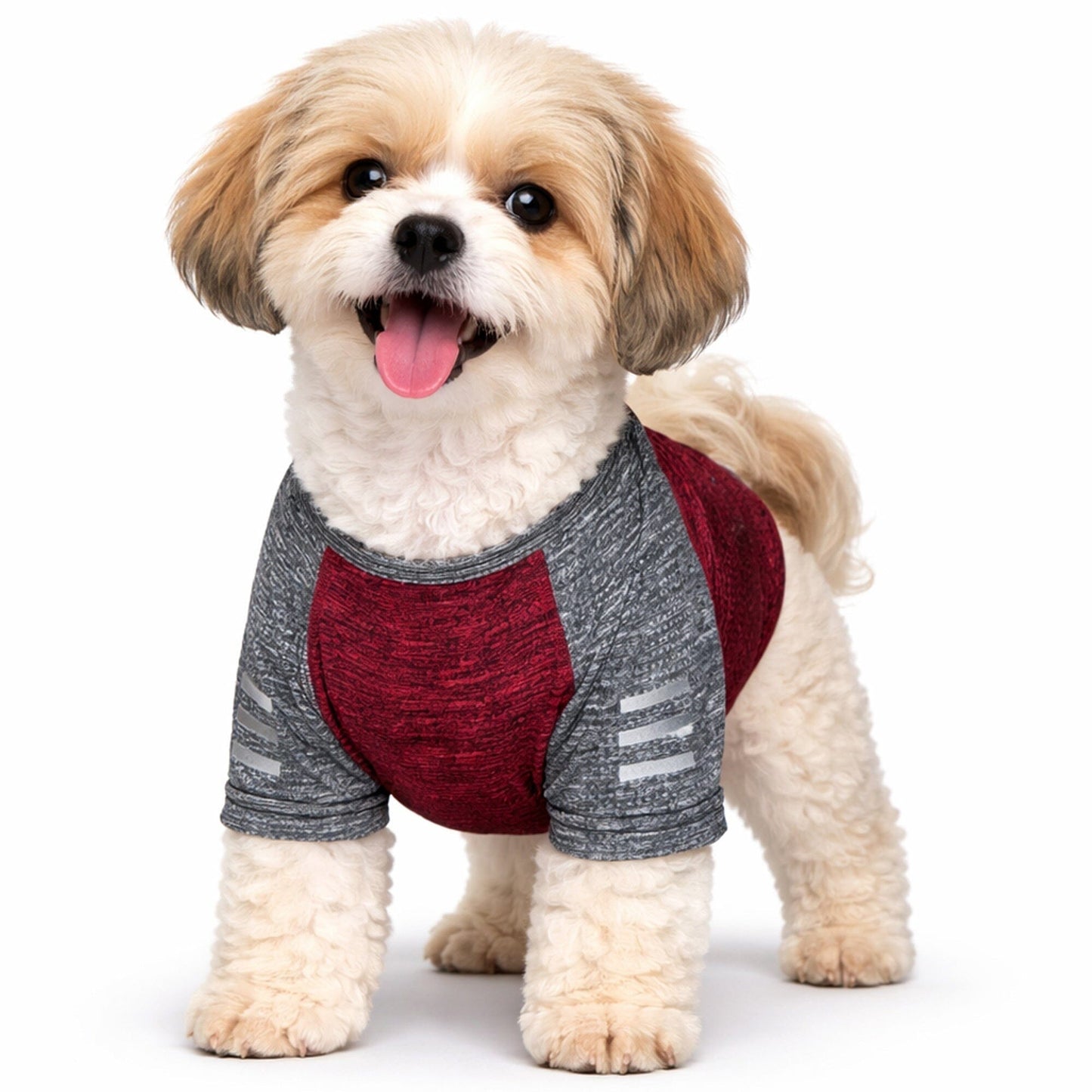 Pet Life ® Active 'Hybreed' 4-Way-Stretch Fitness Performance Dog T-Shirt