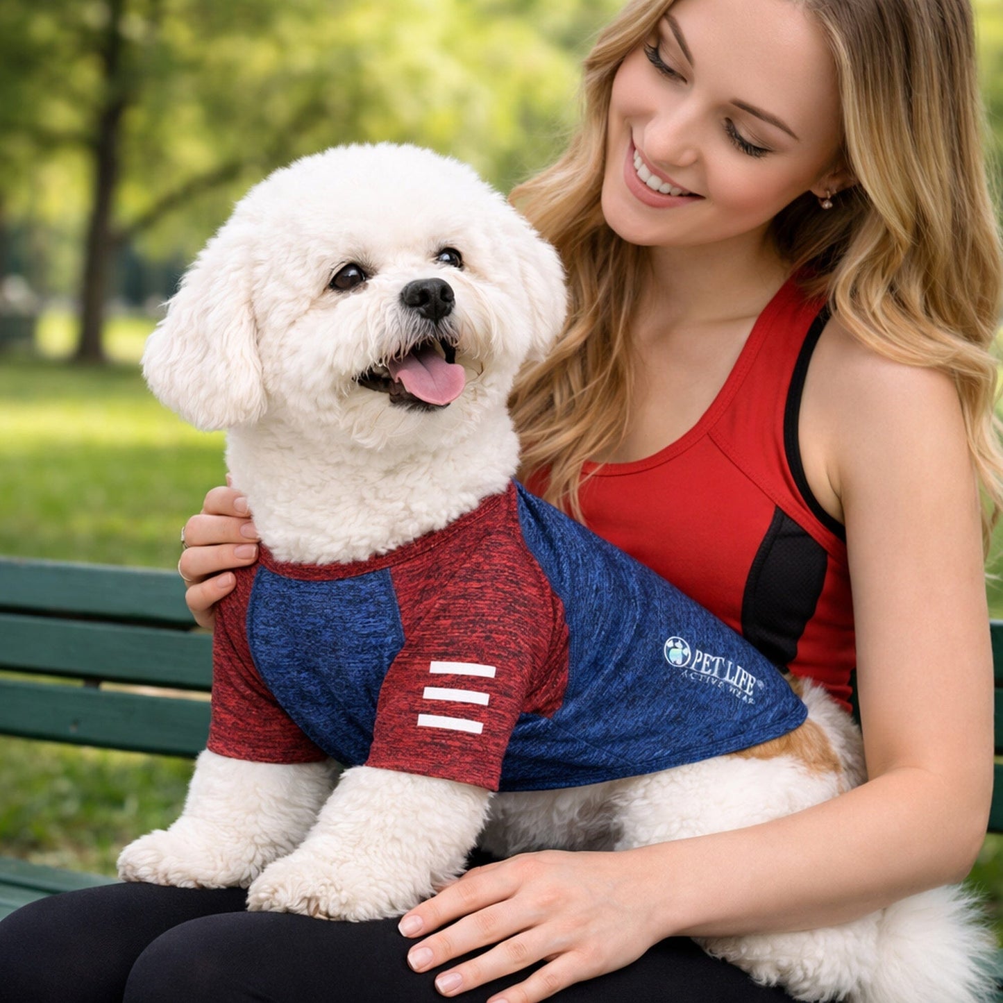 Pet Life ® Active 'Hybreed' 4-Way-Stretch Fitness Performance Dog T-Shirt