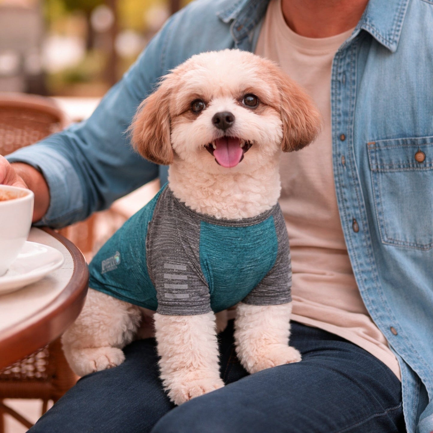 Pet Life ® Active 'Hybreed' 4-Way-Stretch Fitness Performance Dog T-Shirt