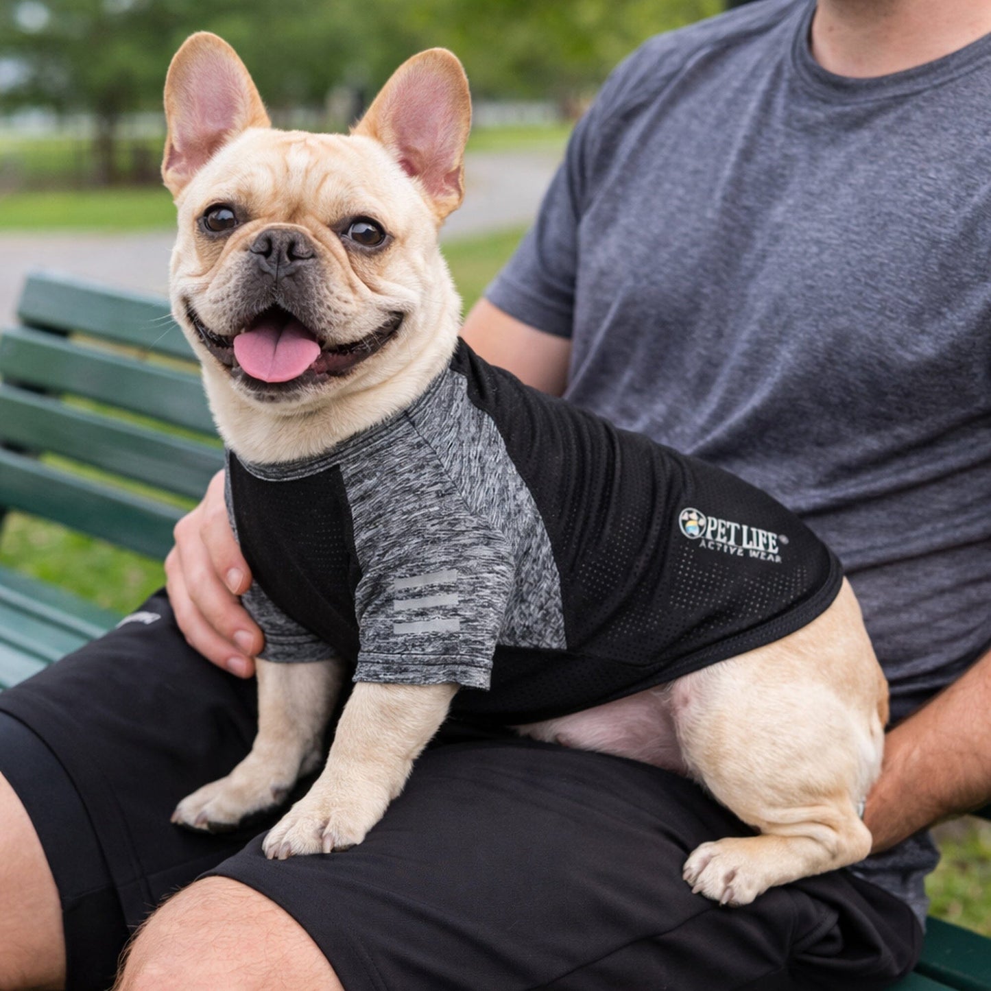 Pet Life ® Active 'Hybreed' 4-Way-Stretch Fitness Performance Dog T-Shirt