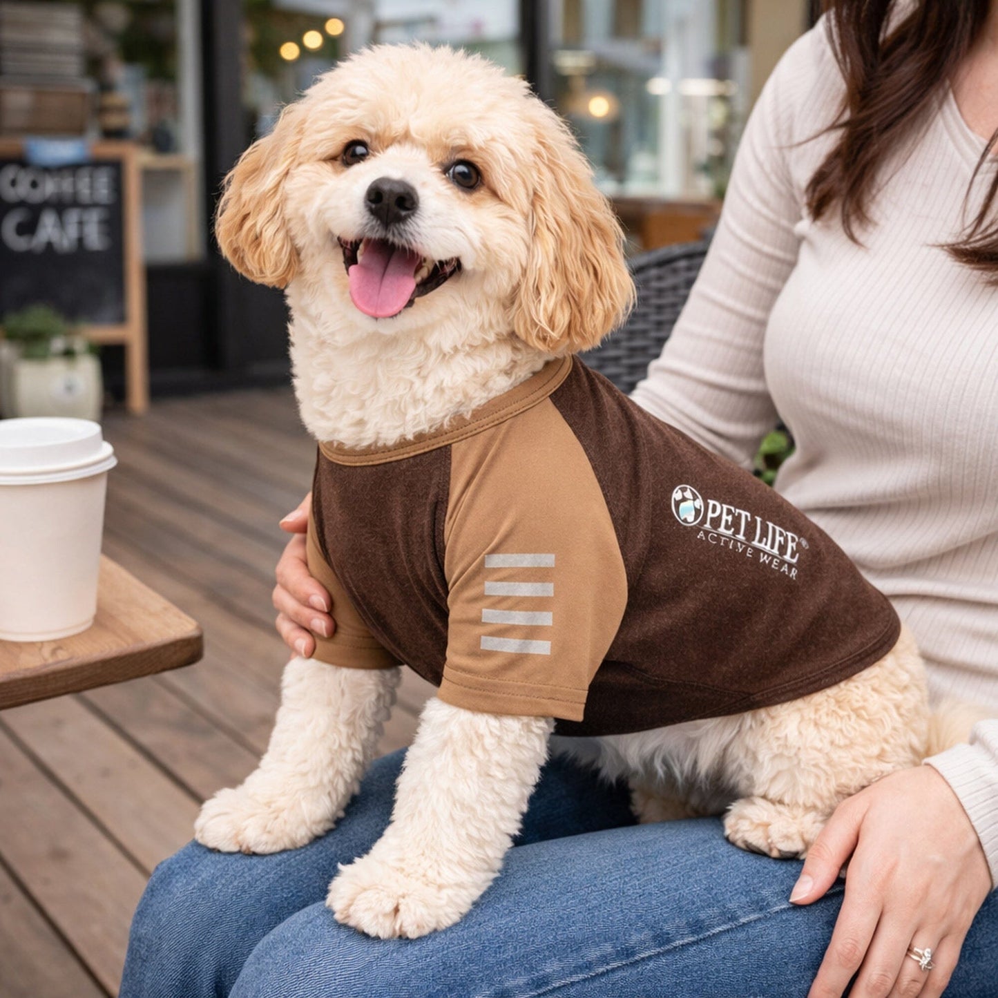 Pet Life ® Active 'Hybreed' 4-Way-Stretch Fitness Performance Dog T-Shirt