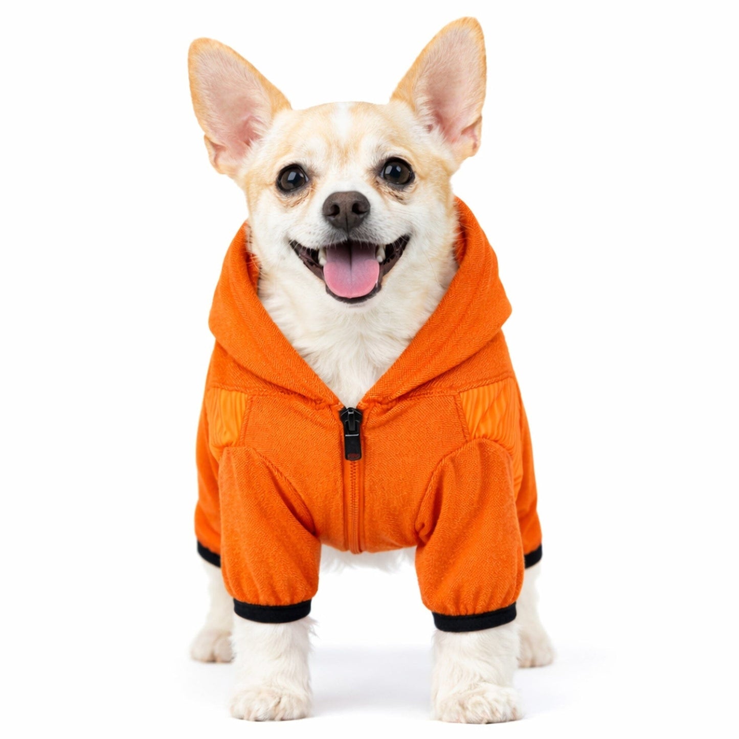 Pet Life ® Active 'Pawsterity' Mediumweight 4-Way-Stretch Yoga Fitness Dog Tracksuit Hoodie