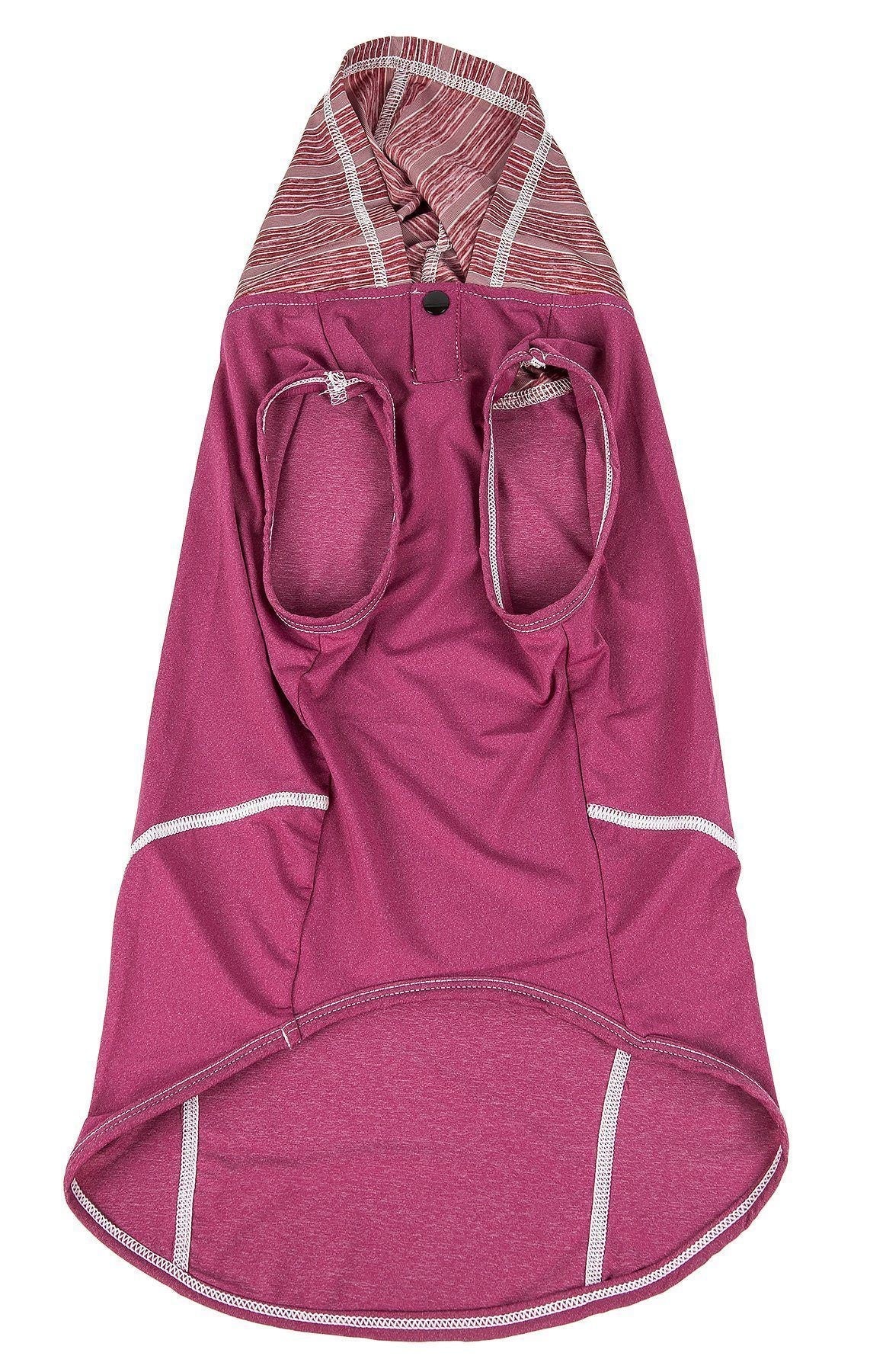 Pet Life ® Active 'Pull-Rover' 4-Way Stretch Sleeveless Fitness Yoga Dog T-Shirt Hoodie