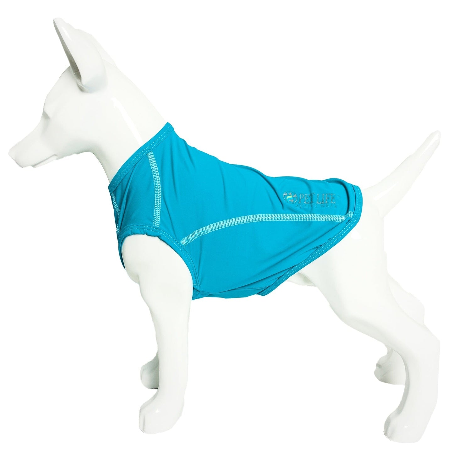 Pet Life ®  Active 'Racerbark' 4-Way-Stretch Yoga Fitness Dog T-Shirt Tank Top