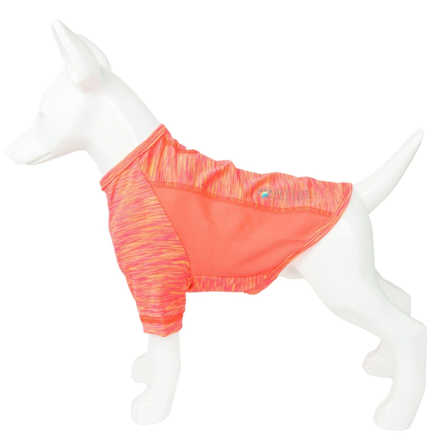 Pet Life ® Active 'Warf Speed' Heathered Ultra-Stretch Yoga Fitness Dog T-Shirt