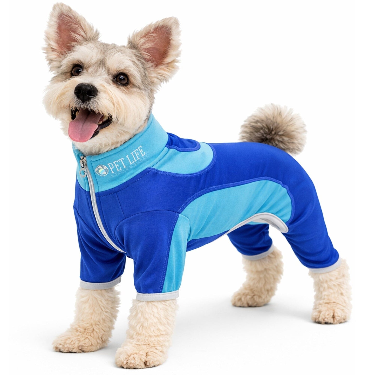 Pet Life ® Active 'Warm-Pup' Stretchy and Quick-Drying Fitness Dog Yoga Warm-Up Tracksuit
