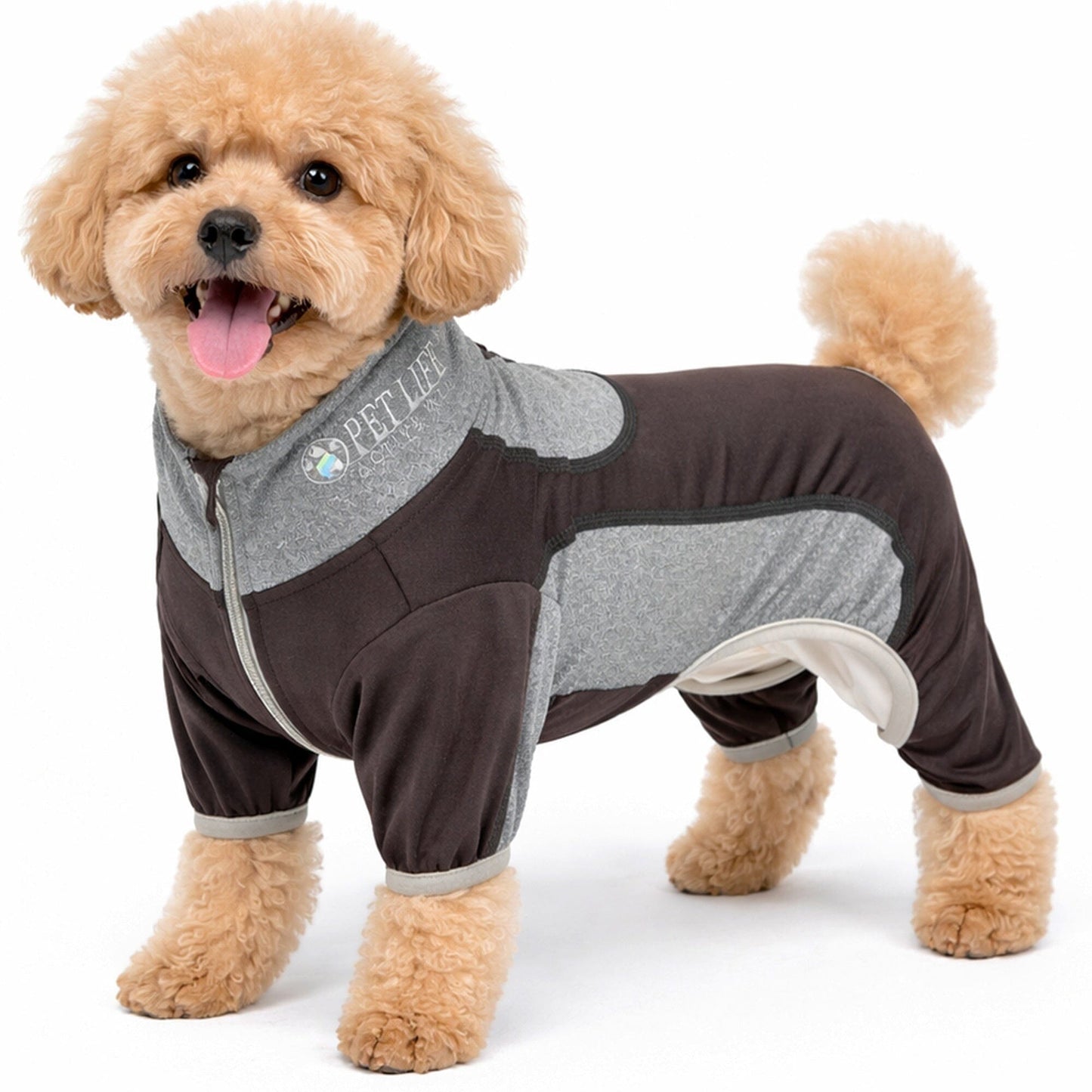 Pet Life ® Active 'Warm-Pup' Stretchy and Quick-Drying Fitness Dog Yoga Warm-Up Tracksuit