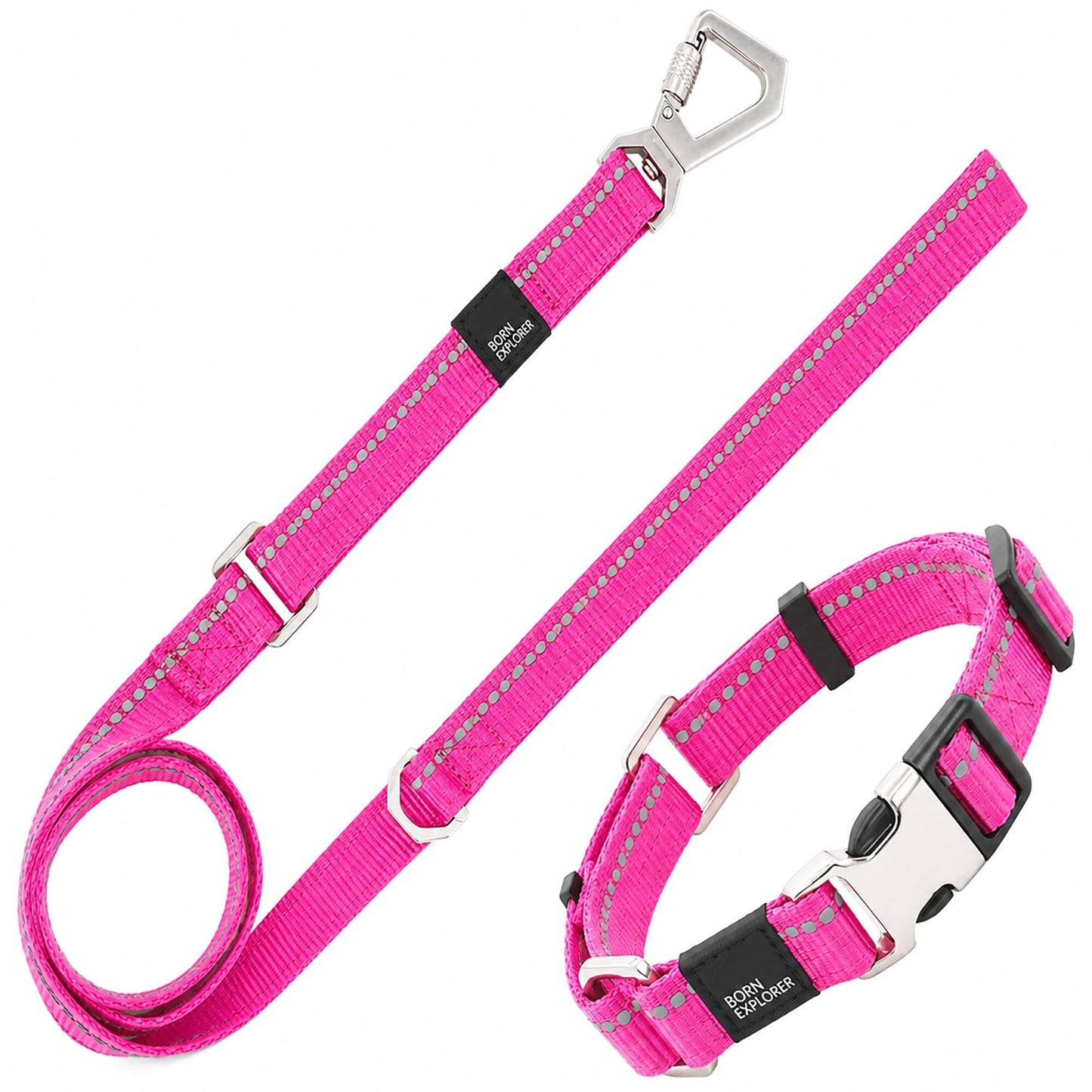 Pet Life ® 'Advent' Outdoor Series 3M Reflective 2-in-1 Durable Martingale Training Dog Leash and Collar