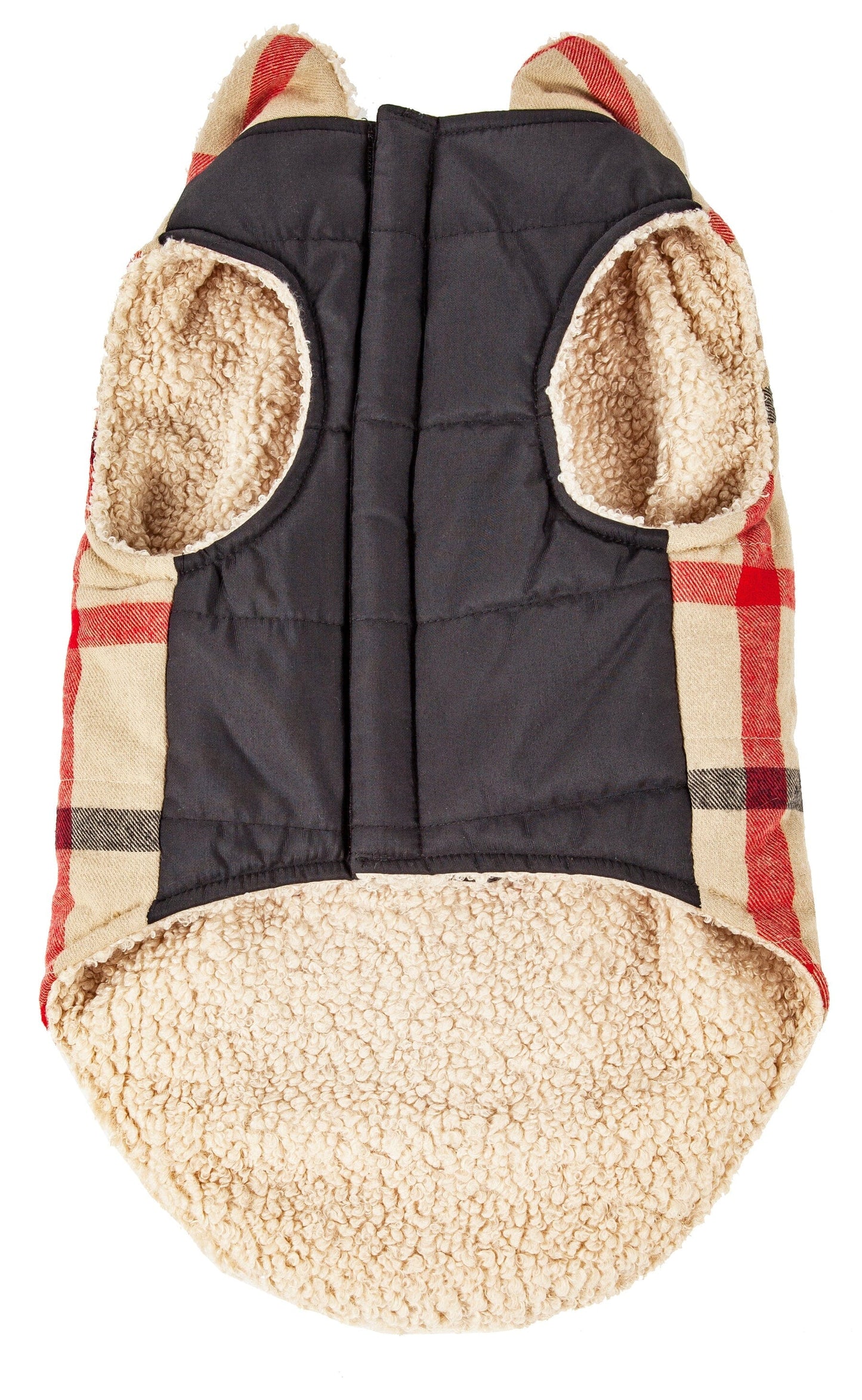 Pet Life ®  'Allegiance' Classical Insulated Plaid Fashion Dog Jacket